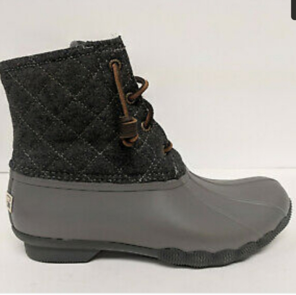 Sperry saltwater quilt wool gray